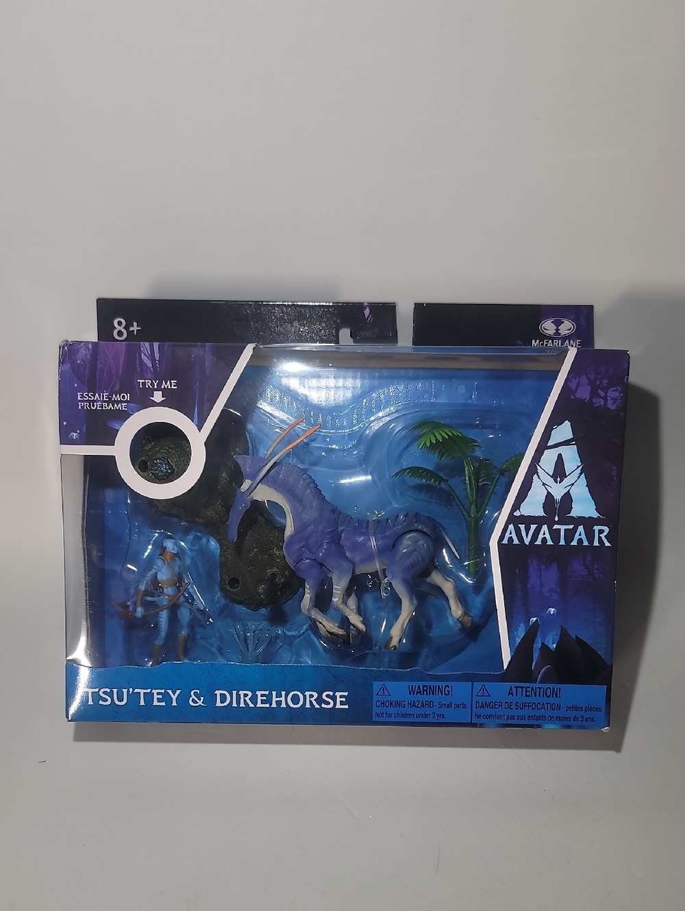 Avatar Tsutey & Direhorse Figure Set - Purple Blue